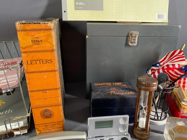 Image for Assortment of Office Supplies, Many Vintage Items