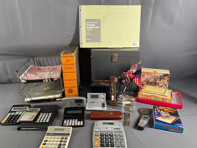 Image for Assortment of Office Supplies, Many Vintage Items