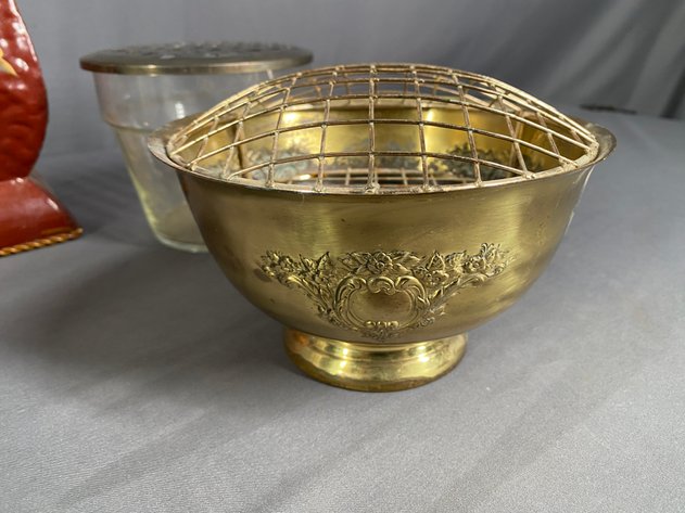 Image for Assortment of Planters, Vases and Floral Frog Floral Arrangement Organizers