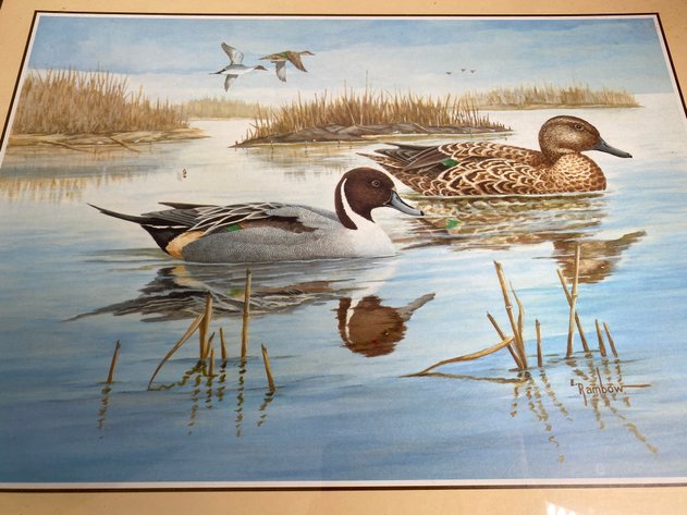 Image for (3) Duck Themed Prints, (2) Unframed (1) Framed Signed