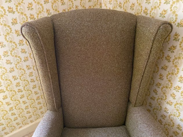 Image for Traditional Upholstered Wingback Accent Chair