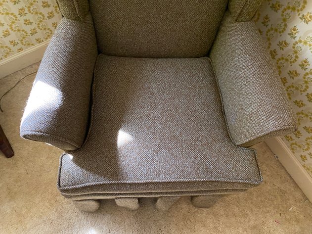 Image for Traditional Upholstered Wingback Accent Chair