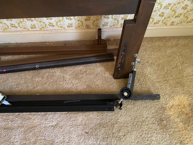 Image for (6) Wooden Full-Size Headboard and Rails