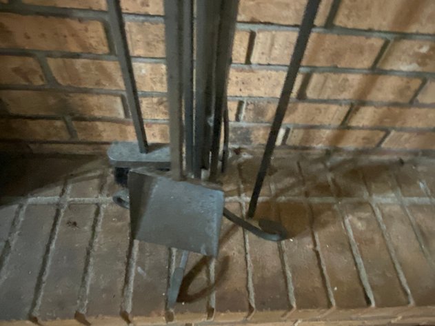 Image for (4) Piece Wrought Iron Fire Place Set