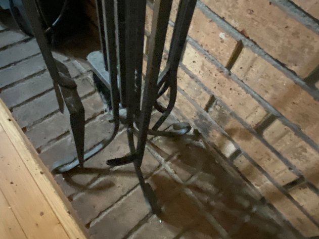 Image for (4) Piece Wrought Iron Fire Place Set