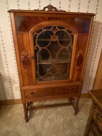 Image for Antique Jacobean Style China Cabinet