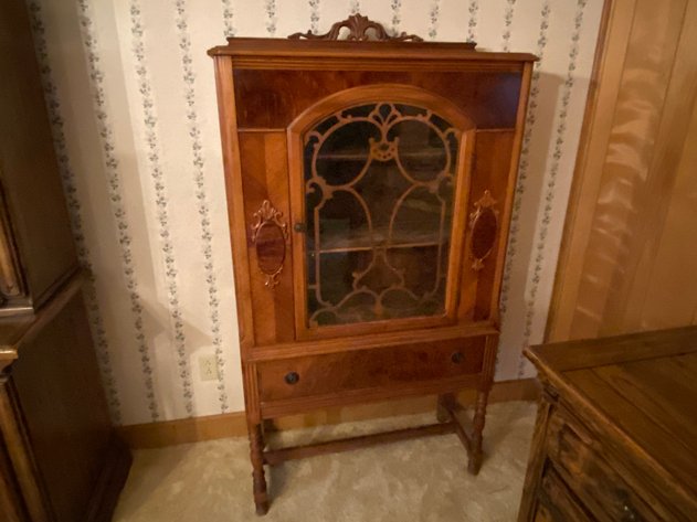 Image for Antique Jacobean Style China Cabinet