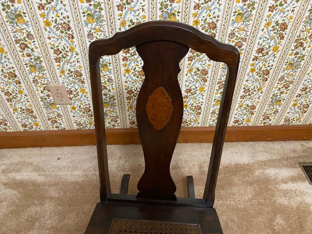 Image for Antique Cane Bottom Petite Rocking Chair