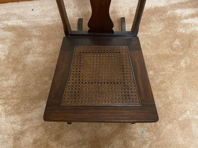 Image for Antique Cane Bottom Petite Rocking Chair