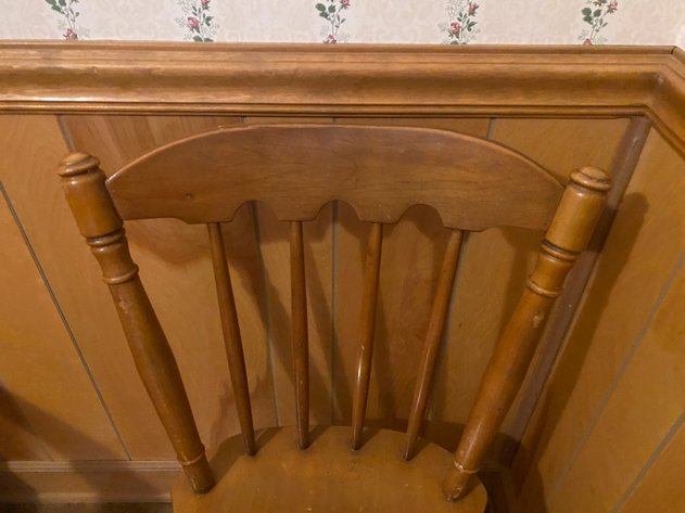 Image for MCM Solid Wood Spindle Style Accent Chair