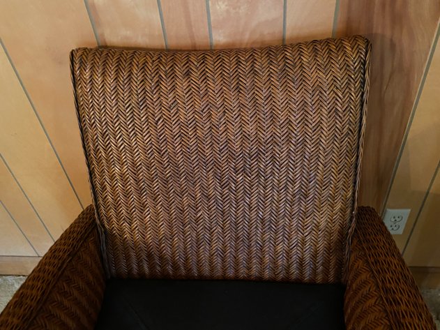 Image for Woven Rattan Arm Chair with Cushion