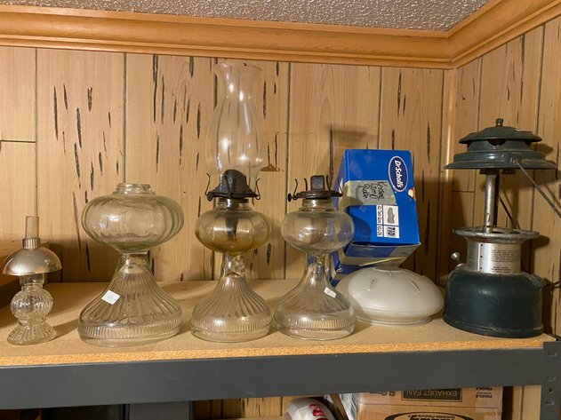 Image for Metal (5) Shelf Adjustable Storage Shelf with Contents