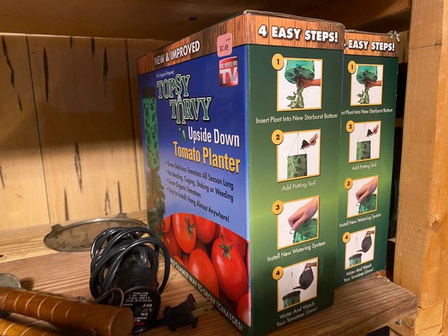 Image for Hand Made (6) Shelf Wooden Storage Shelf with All Contents