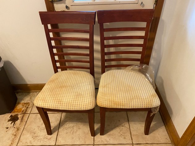 Image for (2)Upholstered Seat Dining Chairs