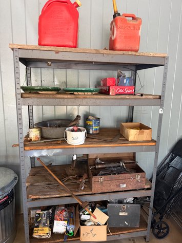 Image for Metal Shelf and Contents of Shelf
