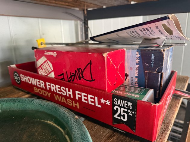 Image for Metal Shelf and Contents of Shelf