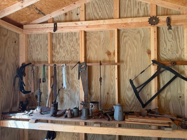 Image for Large Assortment Of Vintage Farm Tools And Primitive Shop Items