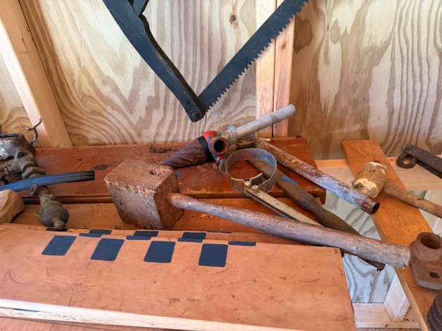 Image for Large Assortment Of Vintage Farm Tools And Primitive Shop Items