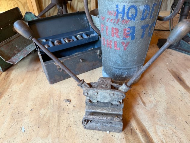 Image for Assorted Vintage Shop Tools, Torch Tank, Toolbox, And Parts