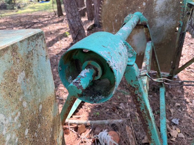 Image for Vintage PTO Powered Buzz Saw On Steel Frame