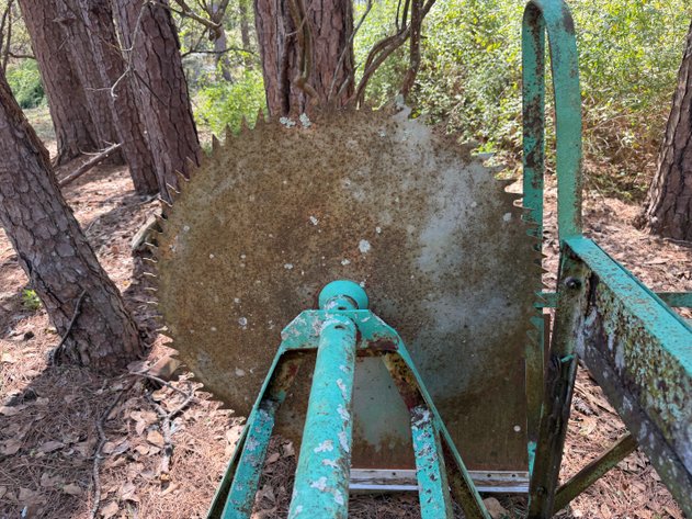Image for Vintage PTO Powered Buzz Saw On Steel Frame