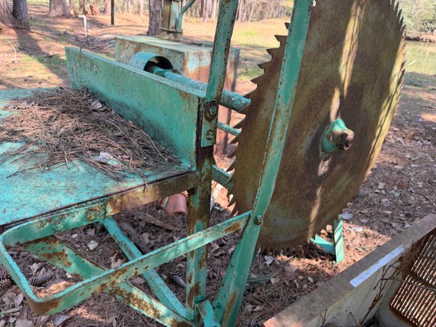 Image for Vintage PTO Powered Buzz Saw On Steel Frame