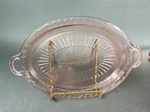 Image for (16) Pink Depression Federal Glass 