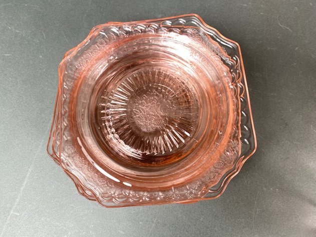 Image for (16) Pink Depression Federal Glass 