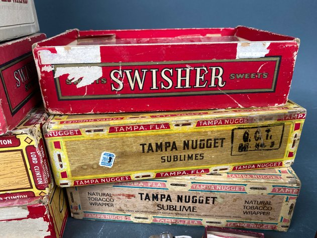 Image for Assortment of Vintage Tobacco Advertising, Cigar Boxes, Ashtrays, Lighters, and More!