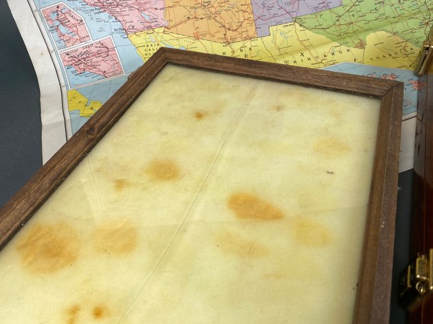 Image for Collection of Fossils, (4) Display Cases and American Map Company  50
