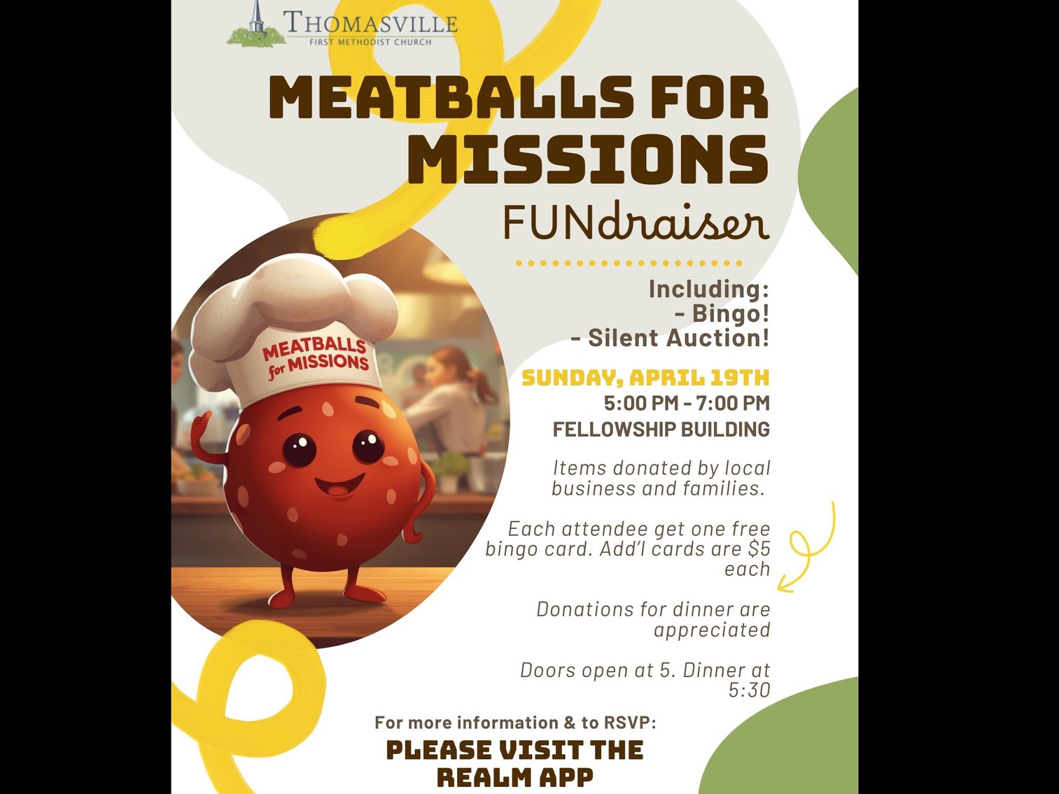 Image for 2026 TFMC Meatballs for Missions Auction