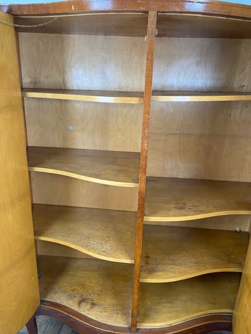 Image for Antique Biedermeier Style Walnut Wardrobe