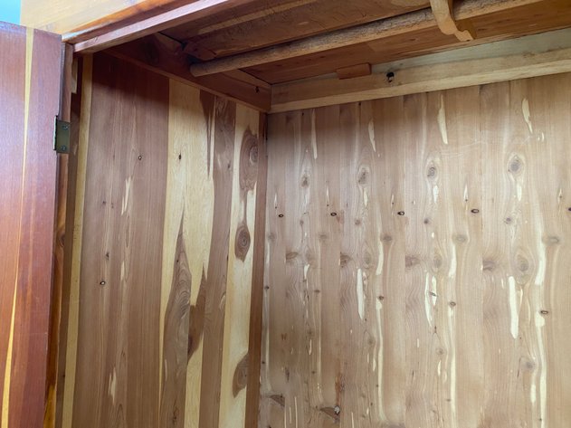 Image for Vintage Solid Cedar Wood Wardrobe