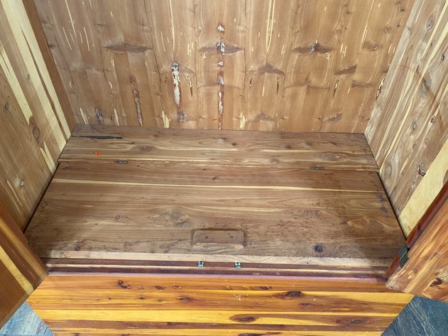 Image for Vintage Solid Cedar Wood Wardrobe