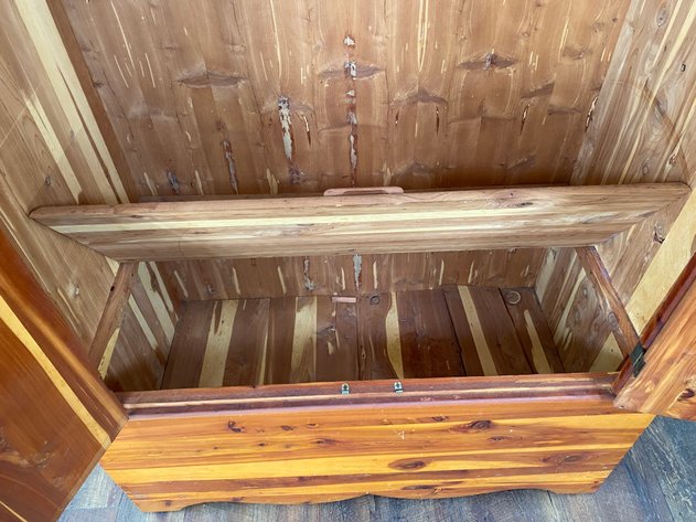 Image for Vintage Solid Cedar Wood Wardrobe