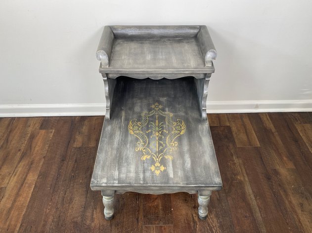 Image for (2) Tier Solid Wood End Table