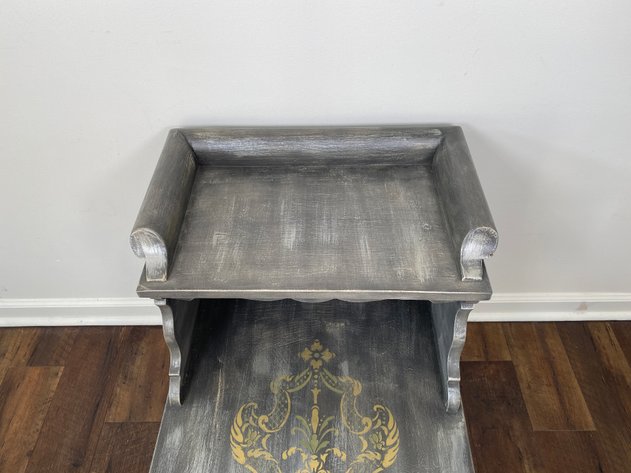 Image for (2) Tier Solid Wood End Table