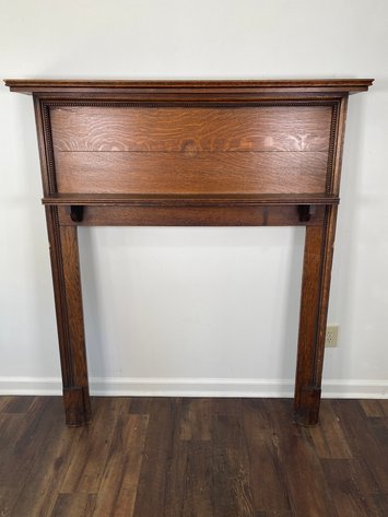 Image for Antique Solid Wood Fireplace Mantel