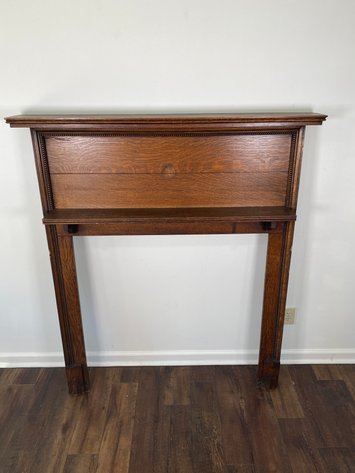 Image for Antique Solid Wood Fireplace Mantel