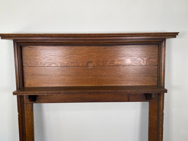 Image for Antique Solid Wood Fireplace Mantel
