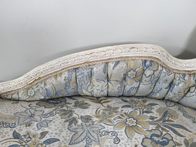 Image for Victorian Style Floral Jacquard Chaise Lounge