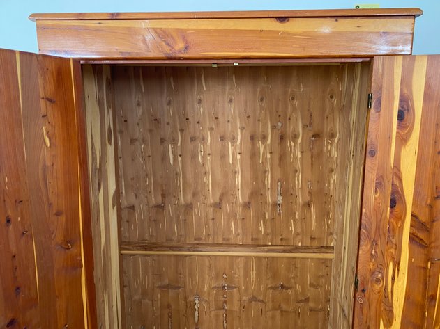 Image for Vintage Solid Cedar Wood Wardrobe