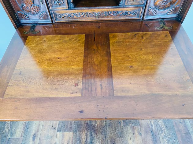 Image for 19th Century Spanish Vargueno Hand Carved Renaissance Raised Cabinet