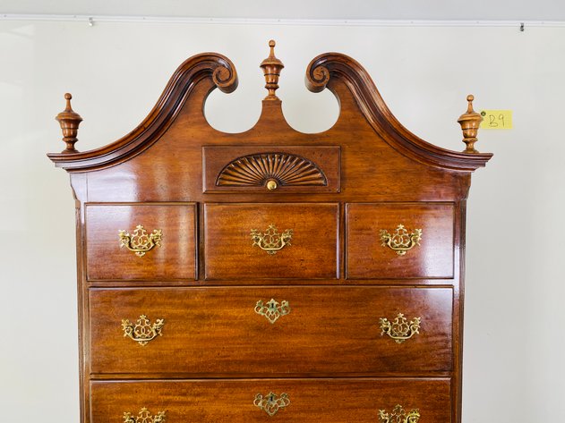 Image for Vintage Queen Anne Mahogany Highboy/Chest of Drawers