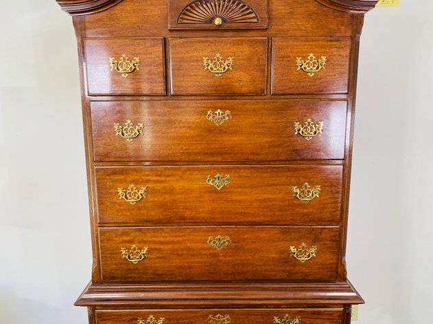 Image for Vintage Queen Anne Mahogany Highboy/Chest of Drawers