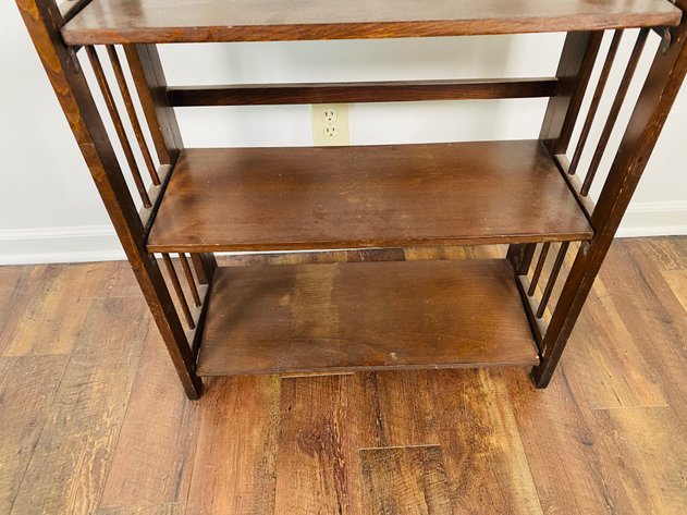 Image for Mission Oak Style MCM Folding Bookcase