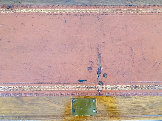 Image for 1870s -1880s Walnut Desk by Rivington, English Leather with Dovetail Drawers