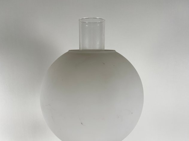 Image for Brass and Marble Converted Antique Oil Lamp