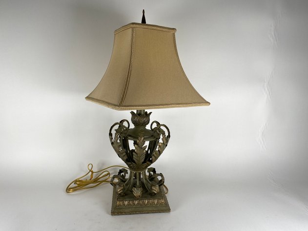 Image for Mid-Century Filigree-Style Table Lamp
