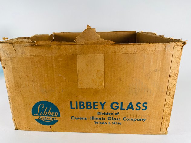 Image for (40) Vintage Libbey Gold Gilt Band Tumblers